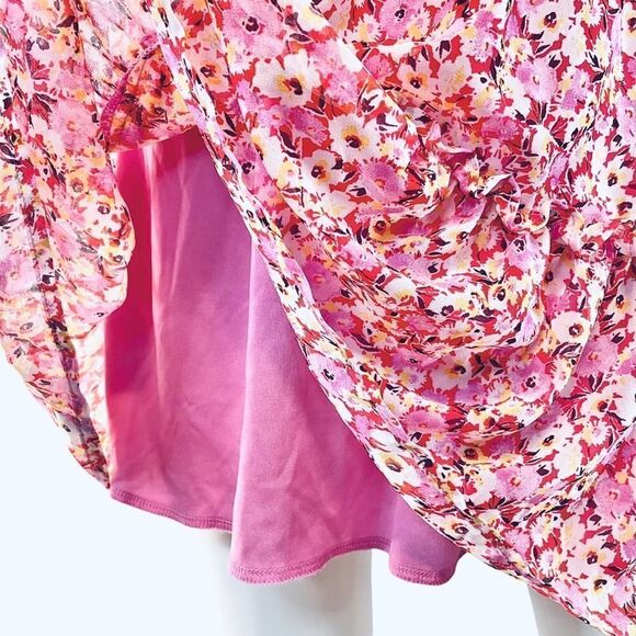 Gypsies & Moondust Floral Mini Dress Cottagecore Summer Sleeveless Womens Pink - Picture 6 of 12